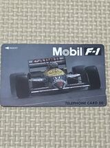 【未使用】テレホンカード　モービル　Mobil F-1 キャノン　ホンダ　グッドイヤー_画像1