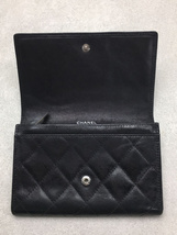 CHANEL◆長サイフ_カンボンライン_カーフスキン_ココマーク_PNK/牛革/BLK/レディース_画像4