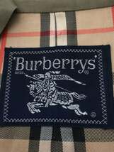 BURBERRYS◆ノバチェック/襟ダメージベルト欠損有/ステンカラーコート/-/コットン/KHK_画像3