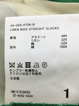 JieDa◆ストレートパンツ/1/リネン/GRN/jie-22S-PT04-B/LINEN WIDE STRAIGHT SLACK_画像5