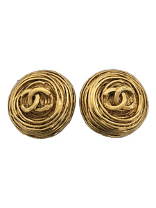 CHANEL◆イヤリング/ココマーク/Vintage Earring/94A/箱付/GLD