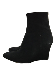 JIMMY CHOO* short boots /34.5/BLK/ suede 