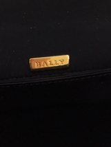 BALLY◆ハンドバッグ/コットン/BLK_画像6