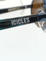 ICICLES◆Polarized Kona/サングラス/オーバル/チタン/BLU/青/メンズ_画像4