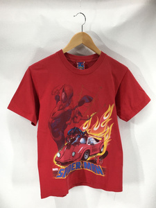 Tシャツ/コットン/レッド/赤/00s/marvel/spiderman/ムービーシャツ