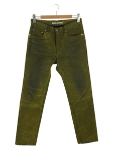 JOHN LAWRENCE SULLIVAN◆■5POCKET FLOCKED DENIM PANTS/ボトム/46/コットン/YLW/無地