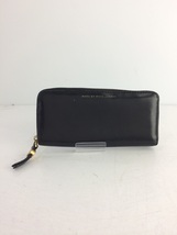 MARC BY MARC JACOBS◆長財布/レザー/BLK/無地_画像1