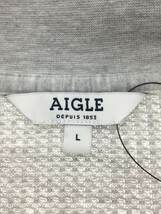 AIGLE◆エーグル/トップス/L/コットン/GRY/ZSH048J/ココティアワッフルスタンドジャケット_画像3