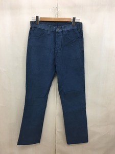 Levi’s◆80s/TALON42ジップ/左膝縦裂け有/ストレートパンツ/33/コーデュロイ/BLU/519-1