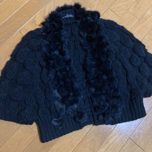 ニットボレロ ブラック フリーサイズ