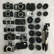 【BBAC1001】カメラ ボディ レンズ ジャンク おまとめ Canon MINOLTA OLYMPUS PENTAX Nikon FUJIFILM 他 セット_画像1