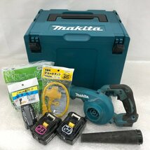 【BBAE3003】makita マキタ 充電式ブロワ UB185D バッテリー・ケース・付属品あり 通電〇_画像1