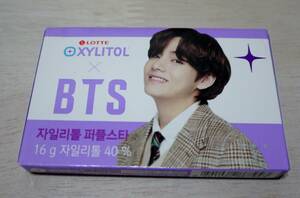 BTS　XYLITOL　ガム　「V」　キシリトール　韓国限定　新品　未開封　防弾少年団　テテ　テヒョン　ヴィ　箱ガム