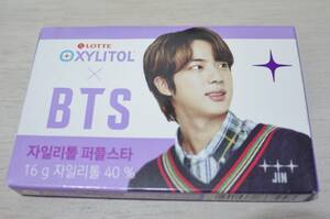 BTS　XYLITOL　ガム　「JIN」　キシリトール　韓国限定　新品　未開封　防弾少年団　ジン　ソクジン　箱ガム　