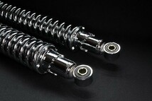 【575】 02042302■ 汎用 325mm サスペンション 細巻き メッキ Z1 Z2 バリオス2 Z400FX ZRX400 ゼファー400 mk2 KZ リアサス 旧車(0)_画像2