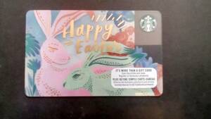 2018* e-s ta-HAPPY EASTER* North America Starbucks limitation card 