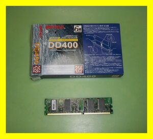 Buffalo　DD400　PC3200 184pin 256MB　中古　ジャンク　元箱 DDR-SDRAM