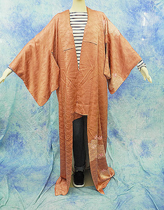 （7）付け下げ 訪問着　リサイクル　着物 正絹　SILK　リメイク生地　pre-owned 中古　 Japanese Kimono 　160cm 62.9inch