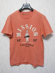 リーバイス 半袖 Tシャツ カットソー オレンジ系 S (クリックポスト) 東2143