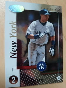 ★キラ DEREK JETER LEAF CERTIFIED 2002 #143 MLB メジャーリーグ NEW YORK YANKEES ニューヨーク ヤンキース デレク ジーター DONRUSS