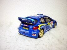 Solido プジョー 206 WRC 1/18 ミニカー PEUGEOT 青_画像2