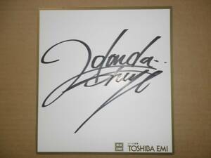  Honda .. autograph autograph square fancy cardboard 