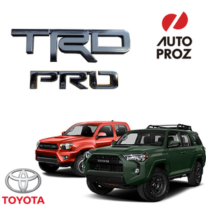 USトヨタ 純正品 TOYOTA タコマ 4ランナー “TRD Pro” エンブレム ツヤ有りブラック