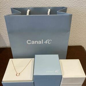 新品 正規品 canal4℃ カナルヨンドシー ネックレス ハート シルバー ケース 箱 紙袋 リボン ゴールド カナル4℃ プレゼントの画像5