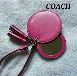 COACH コーチ ストラップ付きミラー