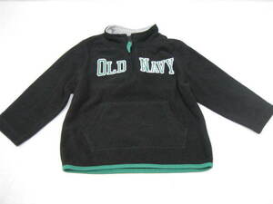 OLD NAVY Old Navy fleece half Zip pull over tops Kids child clothes black × green black green size 2T 2A 90/52