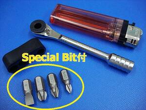  immediate bid! Snap-on * Mini bit ratchet #SPECIAL BIT attaching #|Mini Bit Ratchet|Bland:Blue-Point
