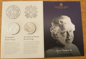 1953/2022 イギリス エリザベス2世女王 メモリアル 2コインセット