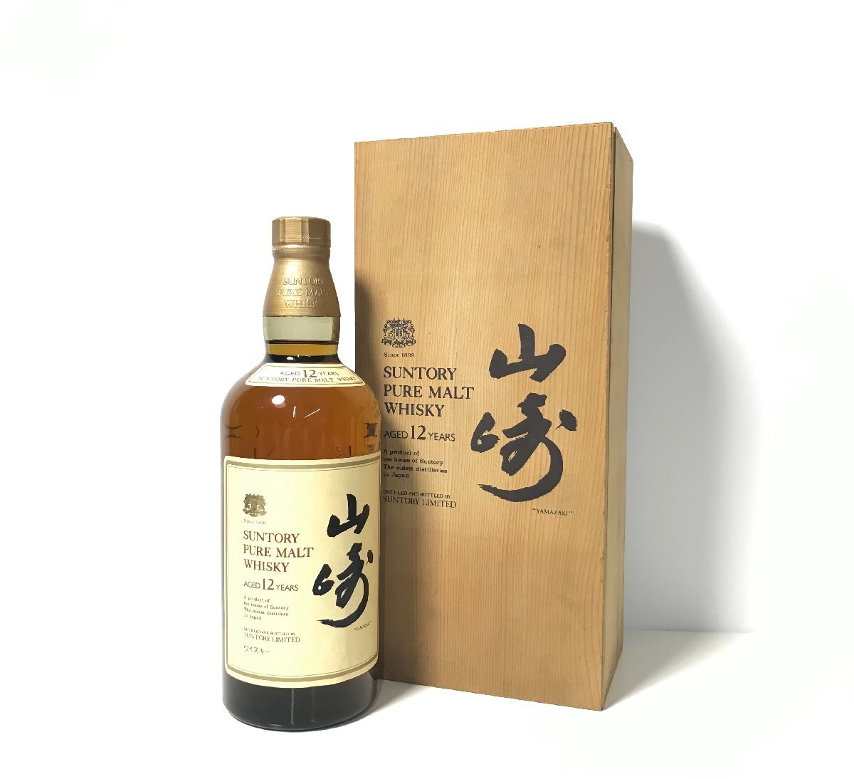 品☆ワイン木箱☆サントリーウィスキー木箱☆空箱搬送用収納ボックス