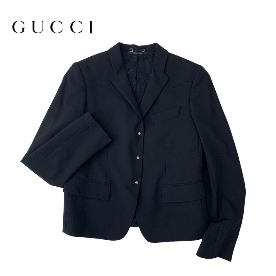 GUCCI ウール ジャケット スーツ 上下 7-42C fkip.unmul.ac.id