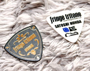 fringe triton 10th.Anniversary / Hiroshi Saito & Satoshi Honda / フェルナンデス フリンジ トライトーン10周年ピック2セット