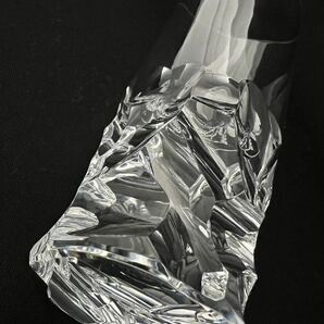 HOYA クリスタル 最高級ストレートグラス SCULPTURED STRAIGHT GLASS COLLECTION 佐々文夫氏デザイン Cut Rockの画像2