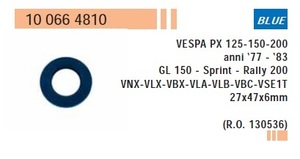 RMS 10066 4810 社外 オイルシール 27-47-6 青 タイヤ側 ベスパ PX(適応注意)