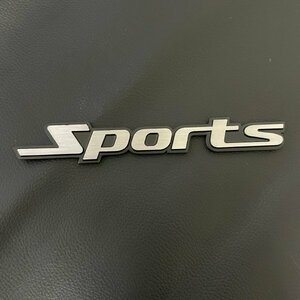 汎用 Sports スポーツ エンブレム スティッカー　メッキ　アルミ切削