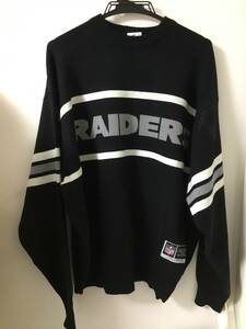  новый товар NFL RAIDERS Raider s большой размер вязаный свитер M