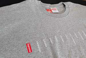 新品 Lサイズ Location Tee Heather Grey 立ち上げ 国内正規品 タグ付き Supreme Box Logo Tシャツ Large los angeles brooklyn 23SS