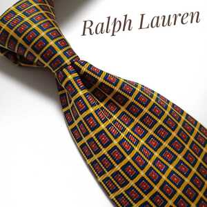 Ralph Lauren Ralph Lauren галстук бренд желтый цвет красный темно-синий темно-синий 2515