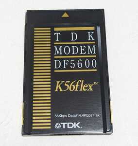 TDK MODEM DF5600 モデムカード 56kbps 動作未確認