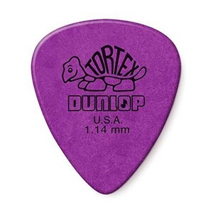 Jim Dunlop Tortex Standard ギターピック 12枚セット 418R PURPLE(紫) 1.14mm L1755 ▽