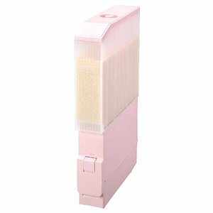  slim measurement rice chest RC-12S width 10cm depth 40cm rice chest measurement rice chest 12kg type 1 total amount plastic rice stocker rice .( pink )