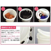 保存容器 高密閉バケツ 釣り フィッシング 木炭 レジャー キッチン 湿気を防ぐ 取っ手付き 丸型 コマセバケツ丸5K_画像2