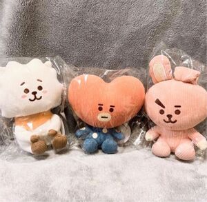 BT21コーデュロイ ぬいぐるみ COOKY TATA RJ 3点セット