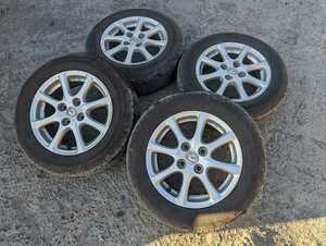 MAZDA　マツダ　デミオ　純正　タイヤ付きホイール 14×5.5J+40 175/65R14 PCD 100 4H BRIDGESTONE