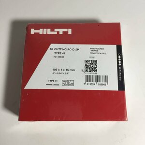 2453-60【 HILTI 】 未開封 ヒルティ 切断砥石 AC-D SP 105X1.0X15mm #2144838 10枚入 タイプ41