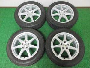 SK435【送料無料 在庫処分!!】215/55R17 超溝高 ヨコハマ スタッドレス iG60 ♪ ホイールセット 4本 激安 クラウン MIRAI レクサス HS 等に