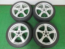 SR925【送料無料 在庫処分!!】205/45R17 超溝高 8~8.5分山 スタッドレス WINTERMAXX WM02 ♪ アルミ ホイールセット 4本 激安 ロードスター_画像1